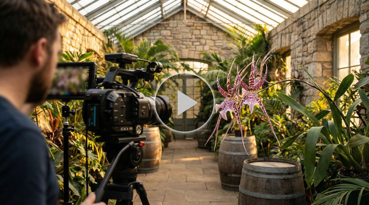 看片植物视频-珍稀兰花微距拍摄